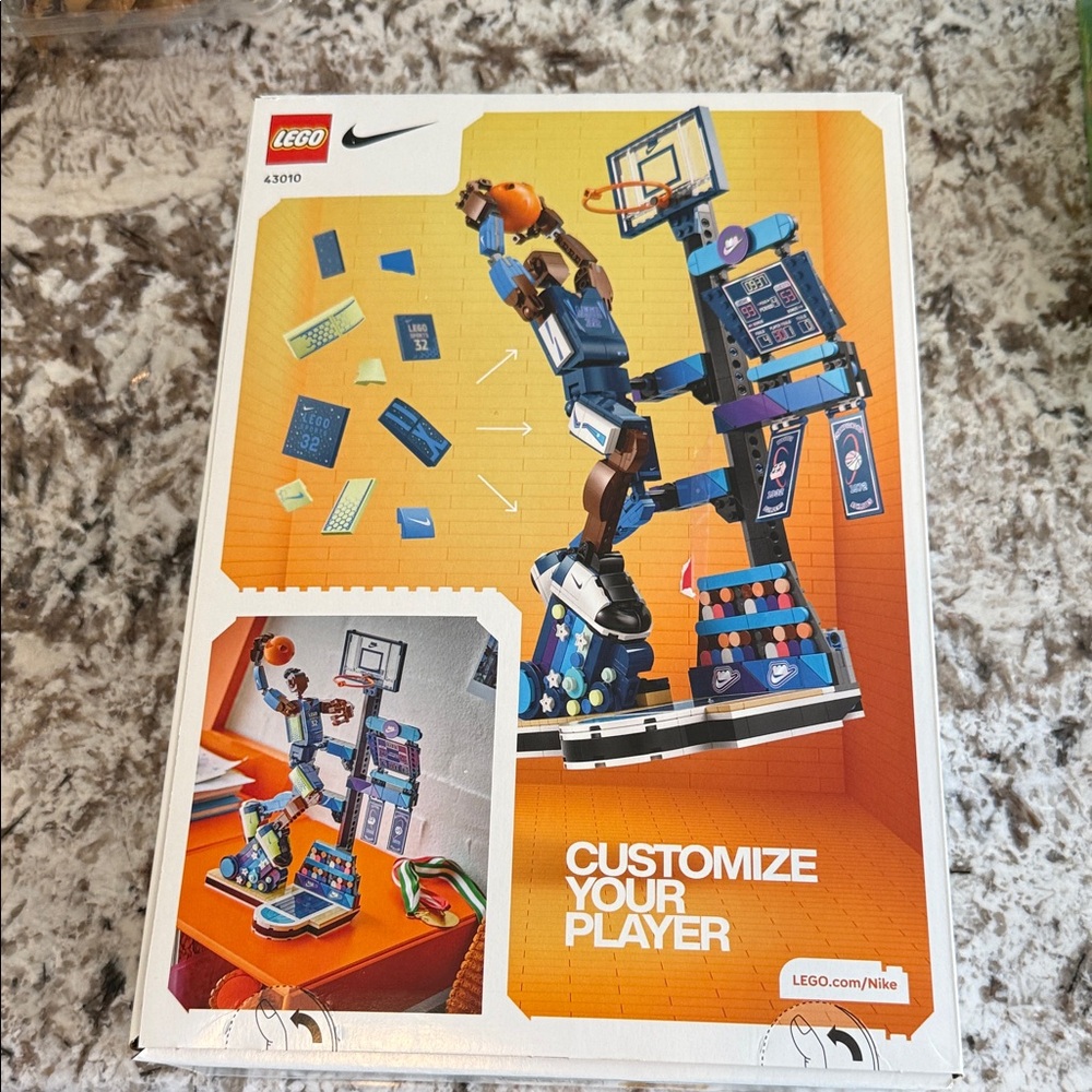 LEGO Nike Slam Dunk Display Set - Blue, Brown, Orange - Picture 2 of 3